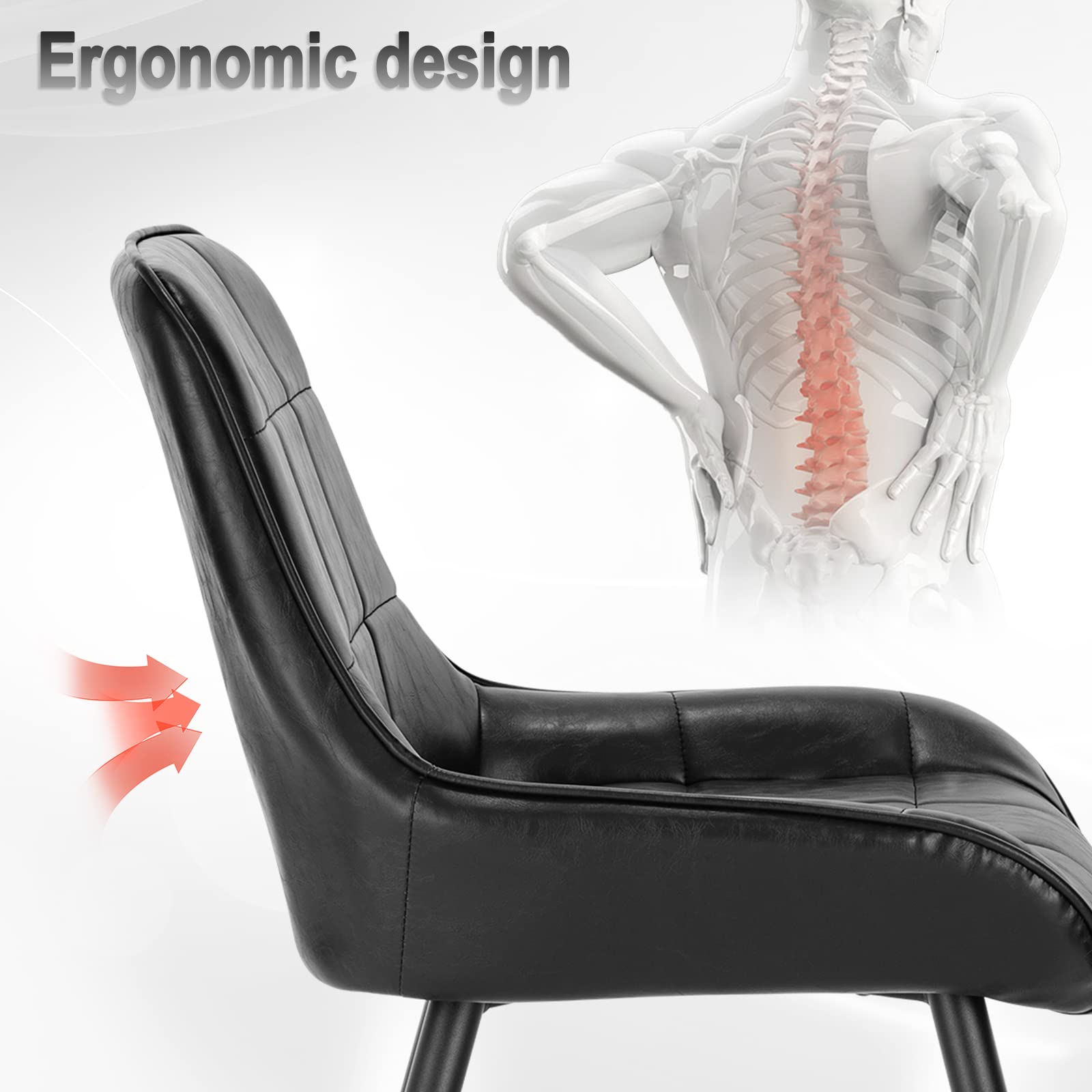 ML-Design eetkamerstoelen set van 6, bruin, schommelstoel