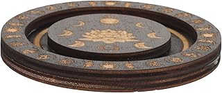 POPETPOP ビーズブレスレットトレイ 木製ジュエリーディスプレイ用 バングル収納トレイ コンパクトサイズ デスクトップ装飾や 写真小道具に