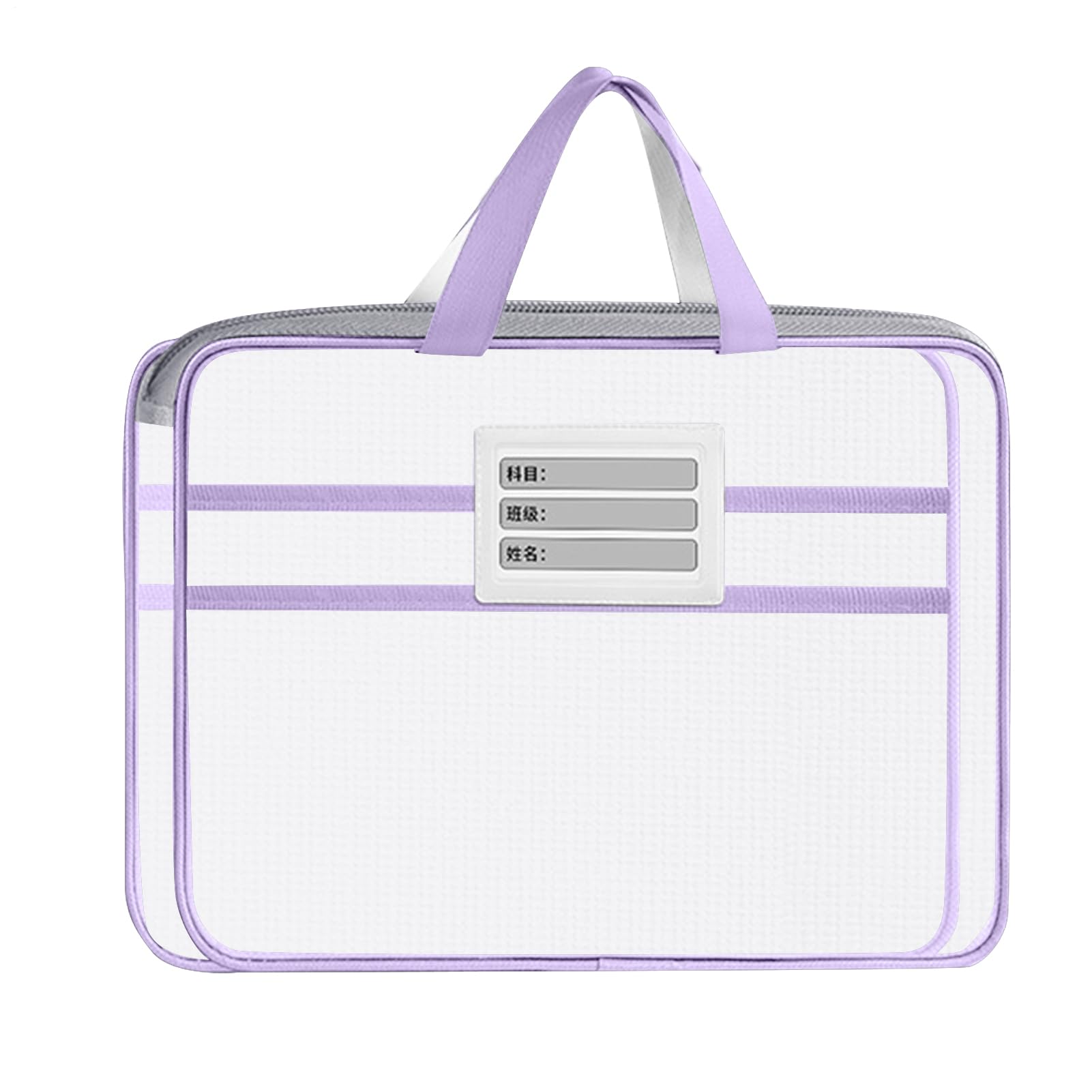 File Bag Mesh Zipper Tote with Handle