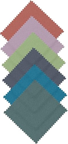 Connecting Threads Blender Collection - Paquete de 40 piezas de tela de acolchado precortada 100% algodón, 5 pulgadas, mini dijes cuadrados (tonos