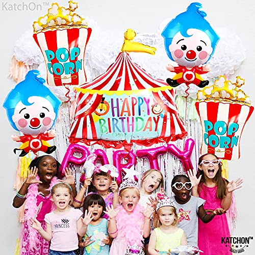 Carnival Balloons For Carnival Theme Party Decorations - Pack Of 5 | Big, 30 Inch Popcorn Balloons For Carnival Birthday Party | Circus Balloons, Carnival Theme Balloons For Carnival Decorations #TOP4