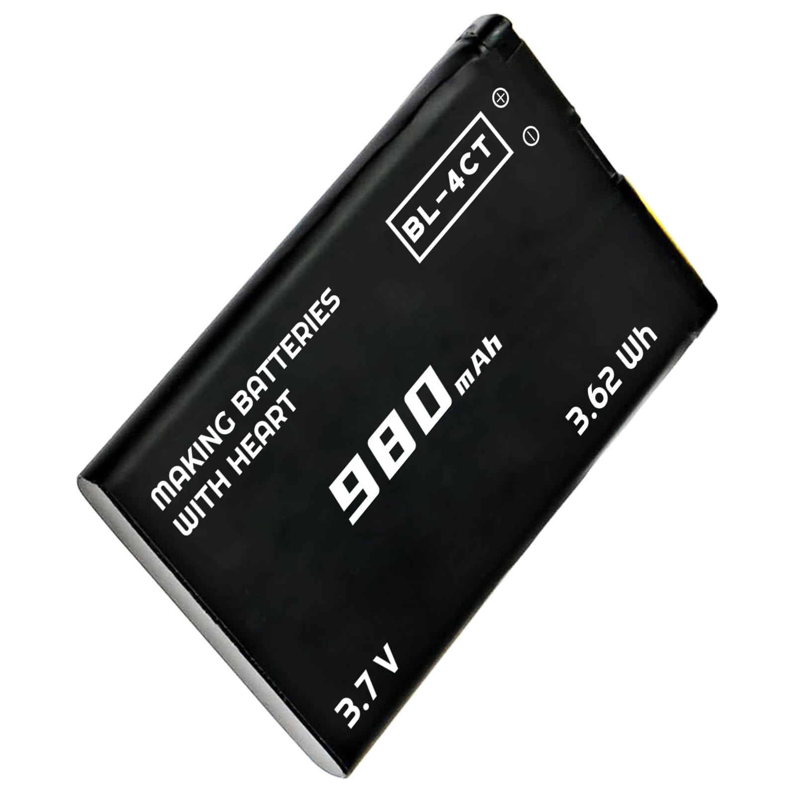 BL-4CT Akku,980mAh Li-Ion Ersatzakku für Nokia 2720 Fold, 5310, 6600 Fold, 6700 Slide, 7210 Supernova, 7230, 7310 Supernova, X3 Akku