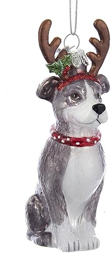 Kurt S. Adler, Inc. YAMNB1261PB Kurt Adler Noble Gems Pitbull con cuernos Adorno de cristal