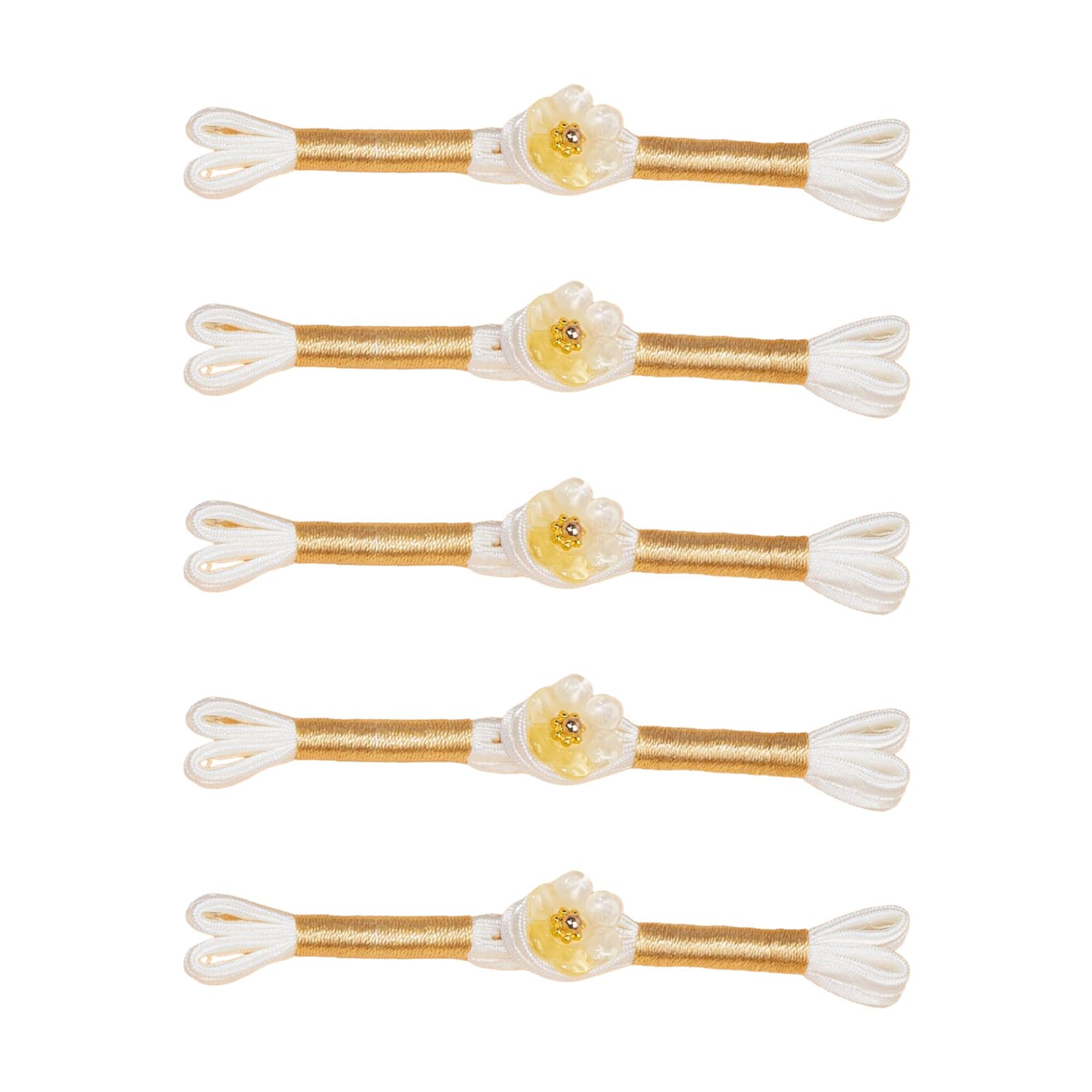 Jazuaiao 5Pcs Flower Button Cheongsam Knot Button Fasteners Chinese Closures Buttons for Chinese Cloaks Dress Sewing Craft Sewing Craft Supplies