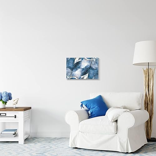 Miniatura 157 de Lienzo artístico para pared, pinturas de arte abstracto, fantasía azul, grafiti colorido sobre fondo blanco; decoración artística moderna para sala