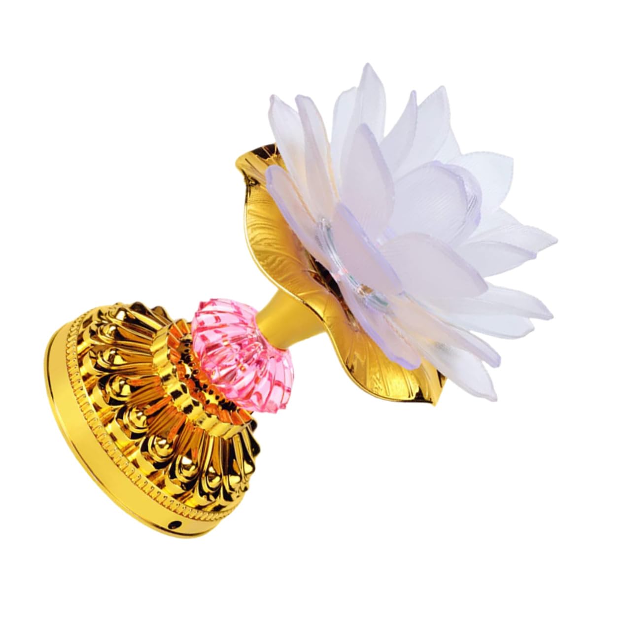 LED Lotus Lamp Buddhist Light Color-Changing Desktop Light O