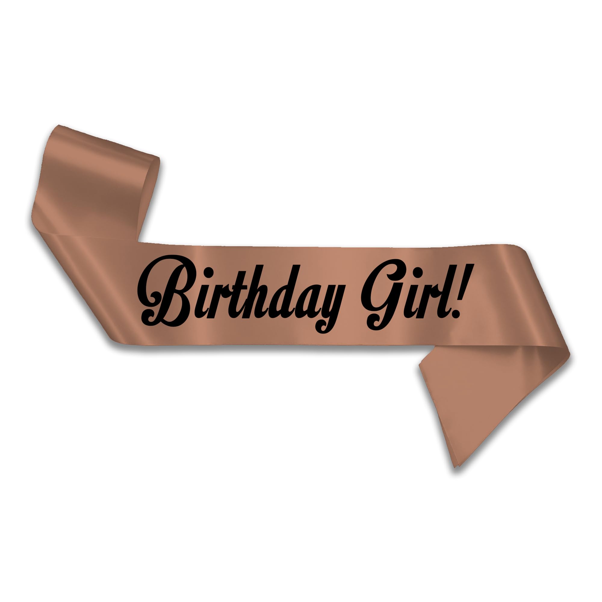 My Pretty Little Gifts Birthday Girl Sash 16th 18th 21st 30th 40th 50th 60th (Rose Gold (Dark))