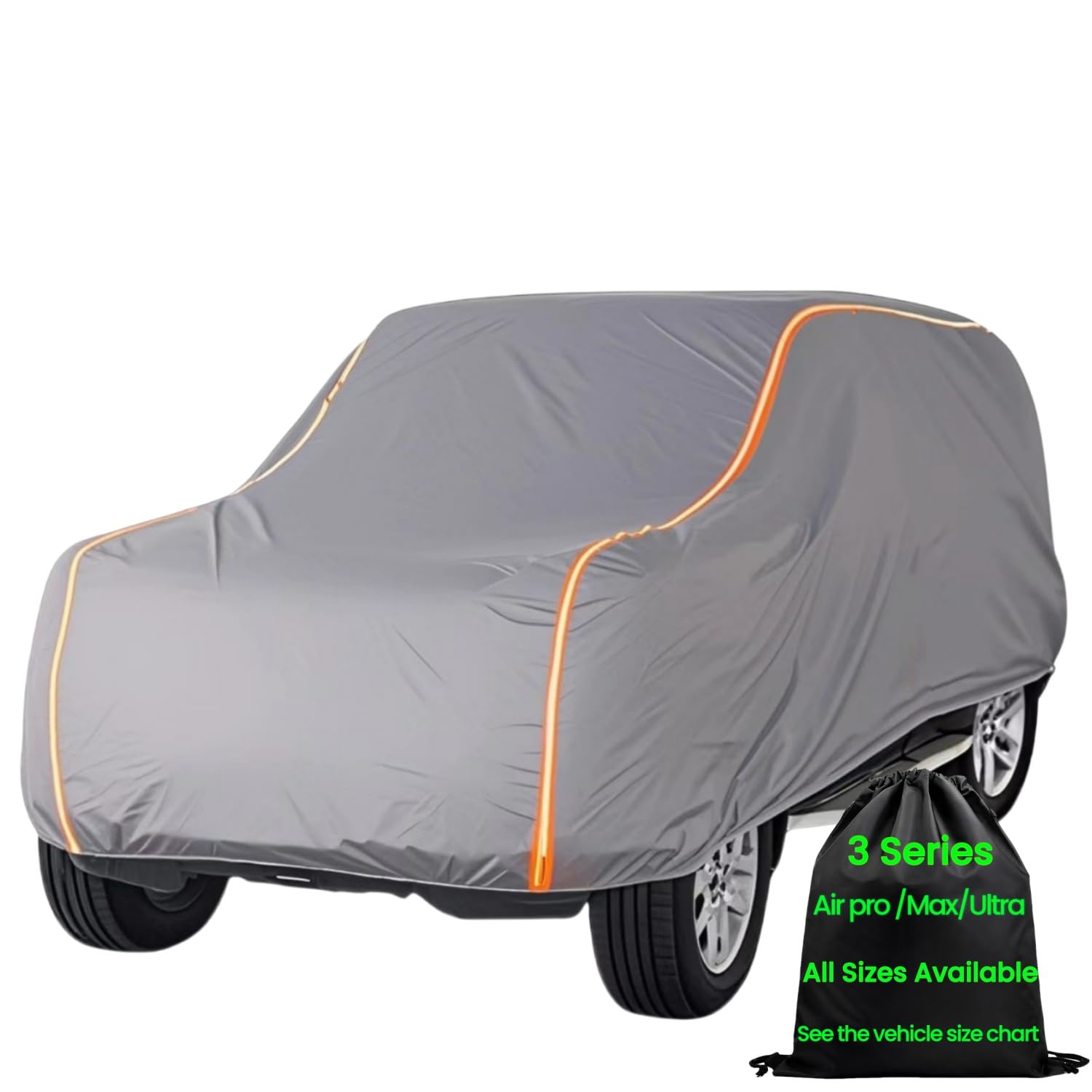 ANITANT Large SUV Car Cover Waterproof All Weather for Automobiles Outdoor Full Size SUV Cover Rain Sun UV