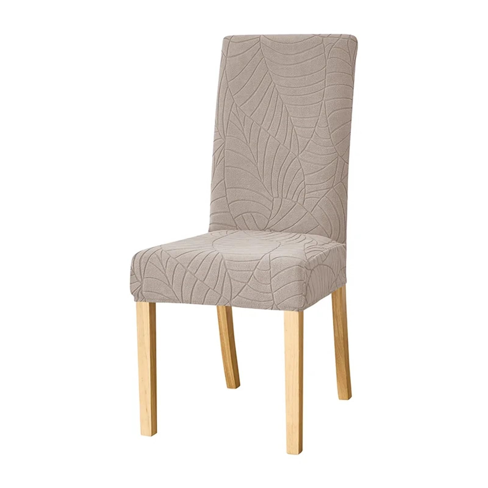 CYMMIYT Chair Covers Elastic Jacquard Chair Covers For Dining Room Stretch Universal Slipcover Solid Color(Color 5,4PCS)