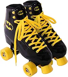 Bel - Patins Quad Batman Vinil Preto e Amarelo (38)