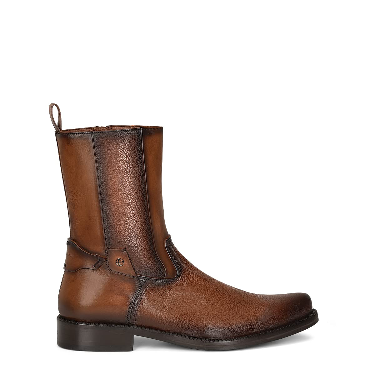 Franco Cuadra Men's Dress Boots in Genuine Deer Leather Brown