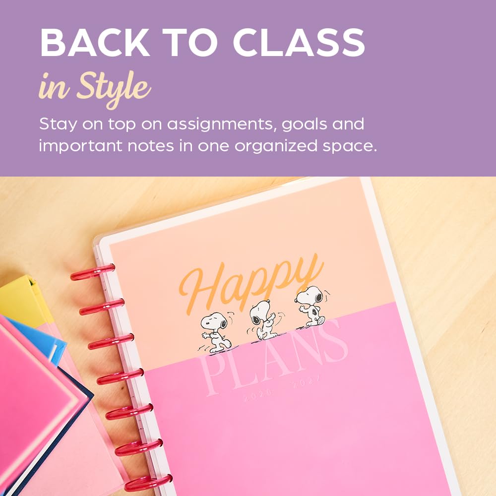Amazon.com : Happy Planner Peanuts Disc-Bound 12-Month Academic