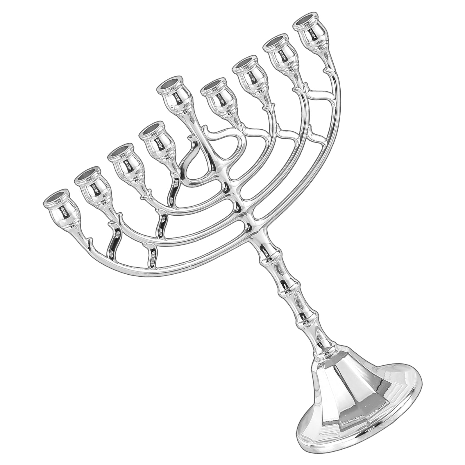 TQUXNGA 9 Branch Hanukkah Menorahs Holders for Shabbat, Tabernacle, Menorahs Chanukah Party Supplies Housewarming Present Jewishes Holders Shabbat
