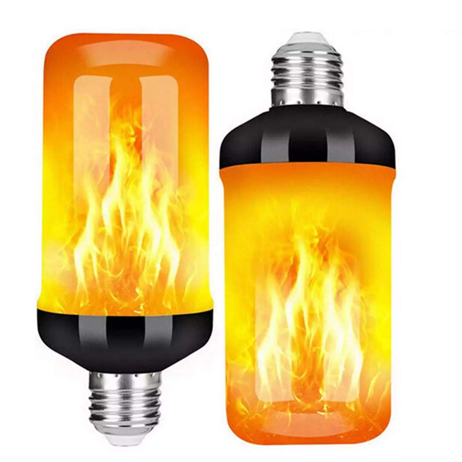 Lampadine a LED con effetto fiamma fuoco, fiamme simulate 5 W 1400 K, 4 modalità con luci decorative a fiamma simulata effetto capovolto, Halloween/Natale ecc.