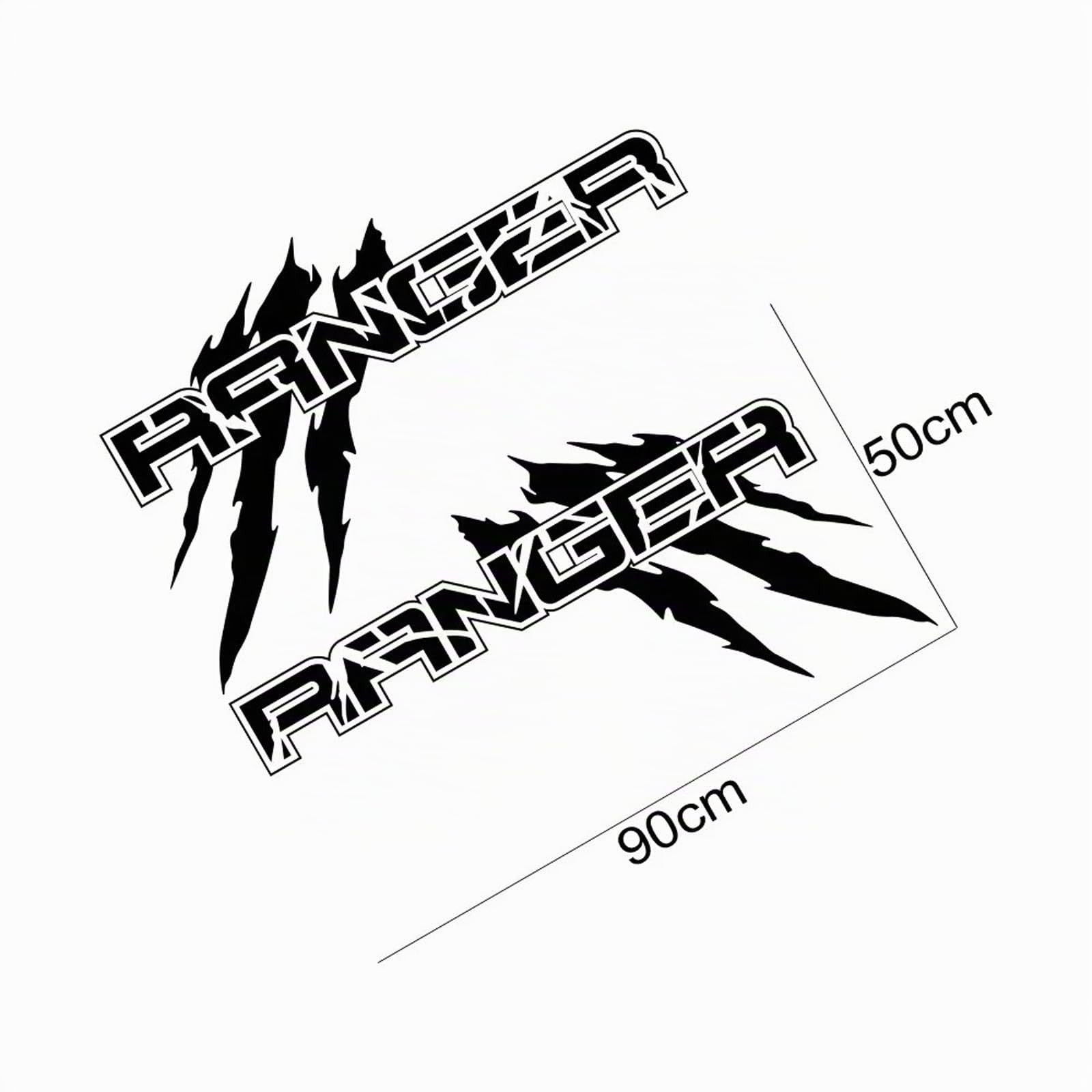 Adesivo laterale per carrozzeria auto Pickup Truck Bed Decor Cover Decal Decorazione per tuning automatico, per Ford Ranger Raptor XLT XL Lariat T6 Trim
