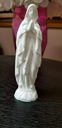 Miniatura 6 de Znet3D Figura de escultura de estatua de Virgen María de Nuestra Señora de Lourdes fabricada en Estados Unidos, figura decorativa de la Virgen y