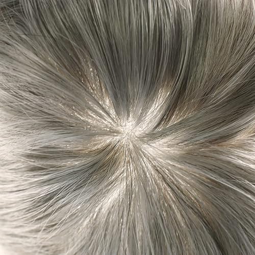 Miniatura 3 de Sistema de cabello para hombre PU inyectado tupé para hombres cabello humano real postizo para hombres Full Poly Toupee hombres piel fina pieza de