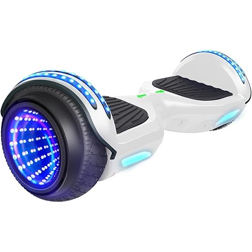 SISIGAD Hoverboard for Kids Ages 6-12, with Built-in Bluetooth Speaker and 6.5" Colorful Lights Wheels, Safety Certified Self Balancing Scooter Gift for Kids