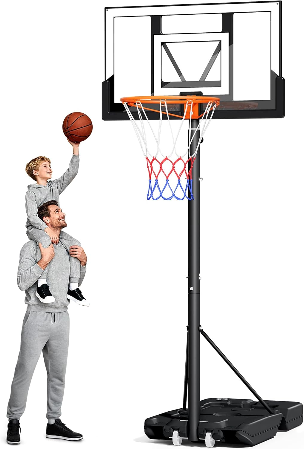 Basketball Hoop Outdoor 10FT with Shatterproof 40 Inch Backboard