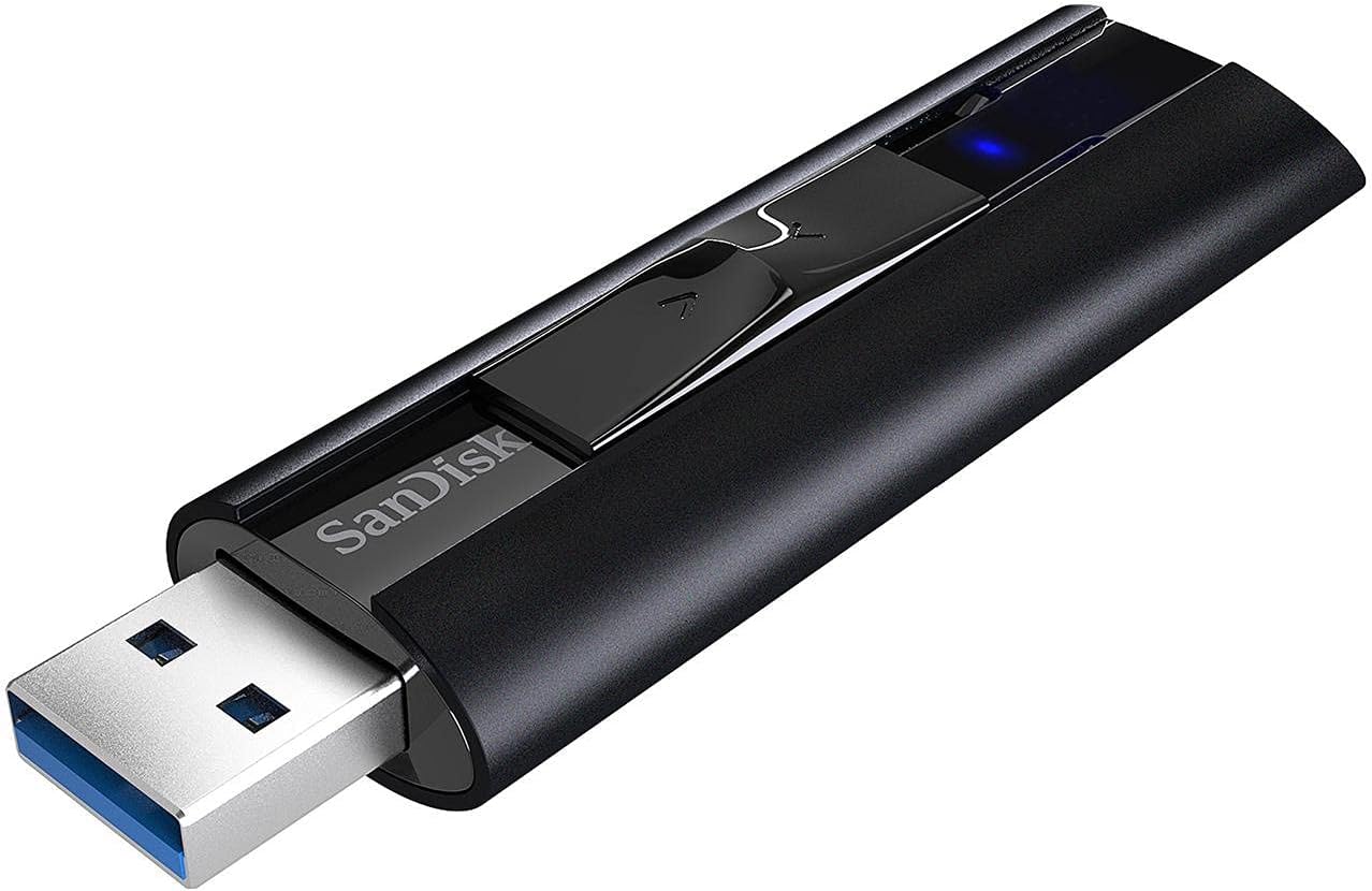 SanDisk 512GB Extreme PRO USB 3.2 Solid State Flash Drive, up to 420 MB/s read speeds, up to 380 MB/s write speeds, password protection, RescuePRO data recovery software, durable casing