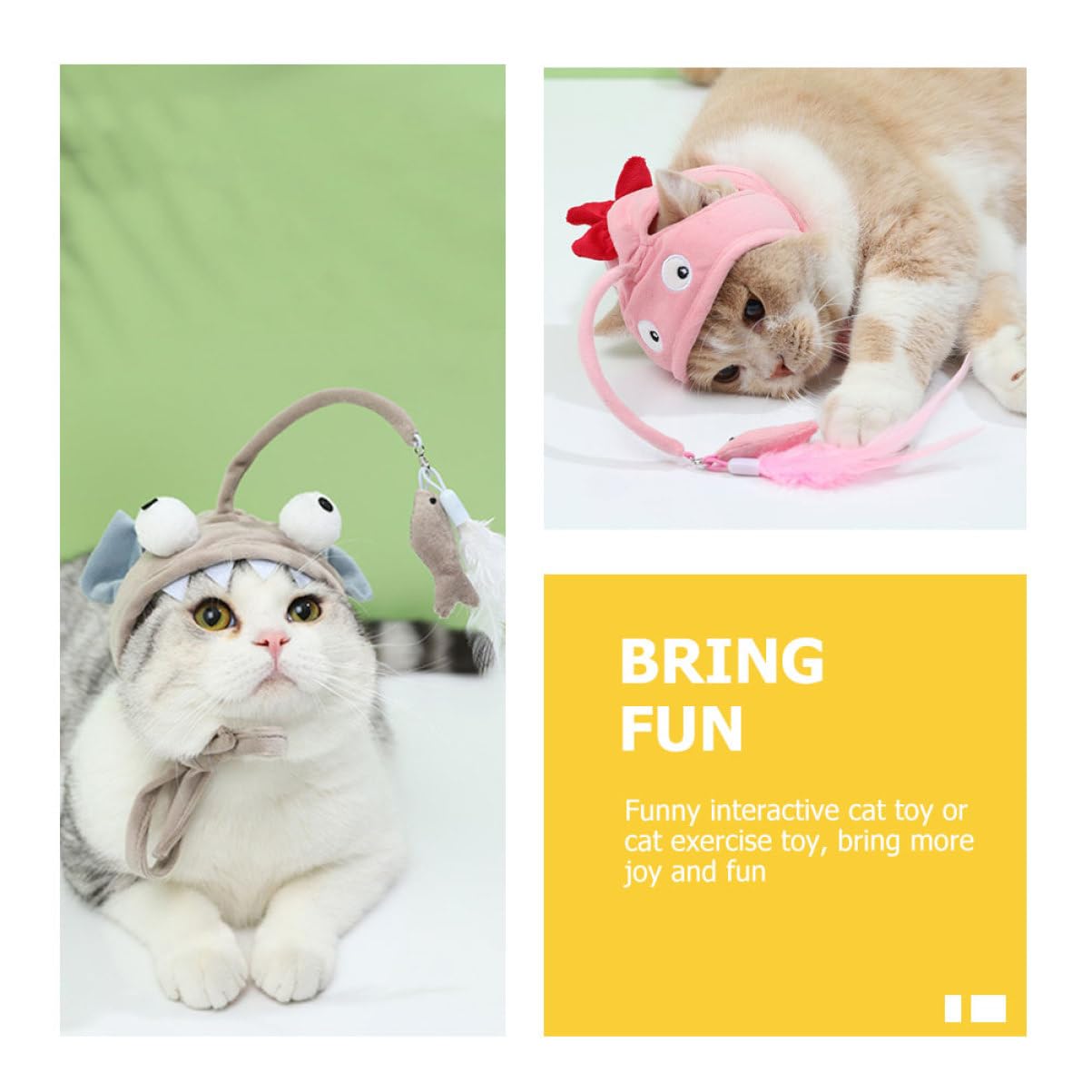 minkissy 10 Piezas de Linterna de Cabeza de Juguete Varita de Gato Juguetes interactivos para Gatos de Interior Mascota Cosplay Sombrero Fiesta Disfraz Accesorio Juguetes para Gatos con Varita