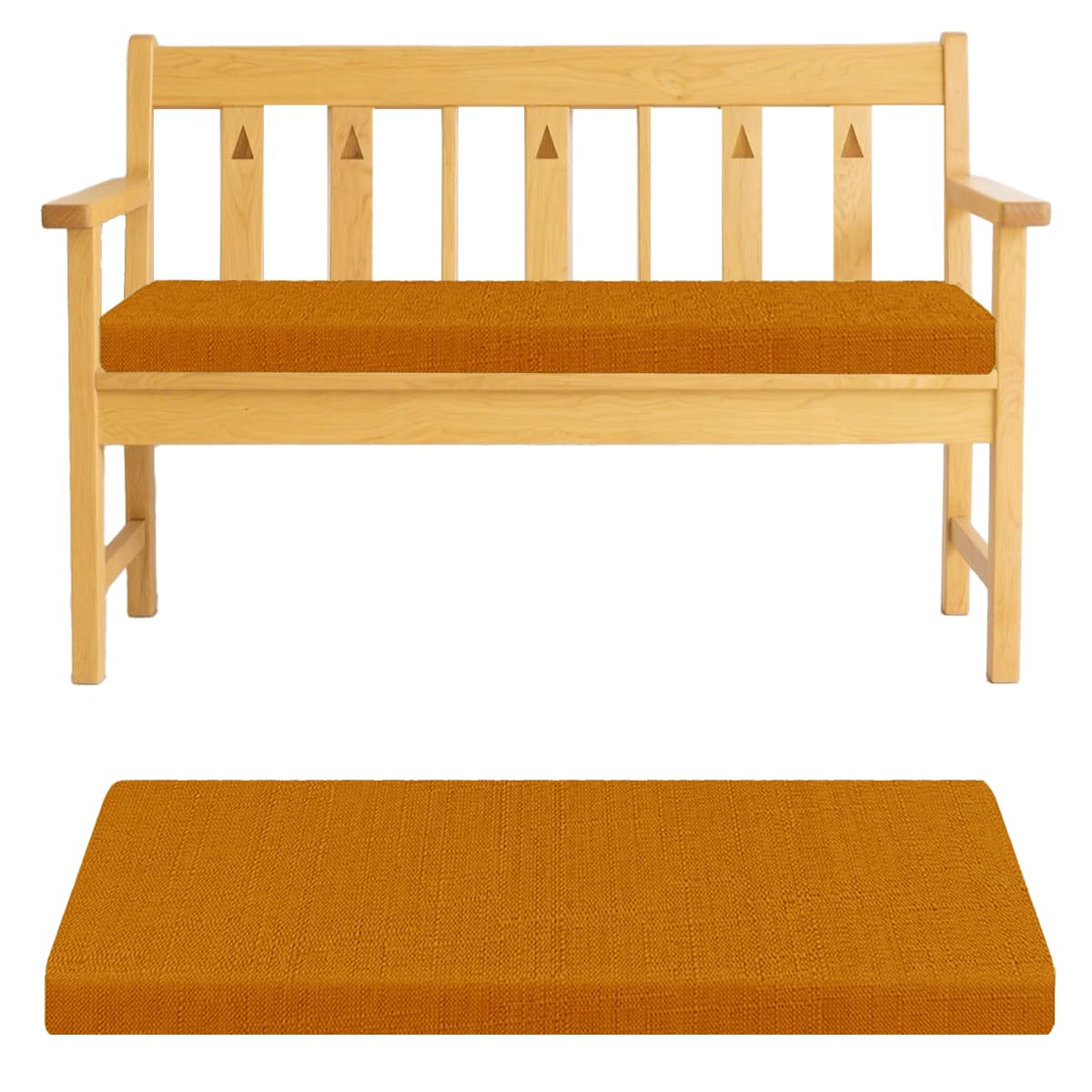 Coussin de banc imperméable avec mousse épaisse antidérapante pour jardin