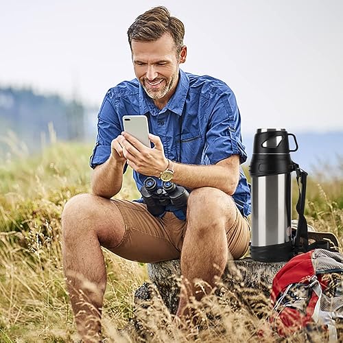 Miniatura 5 de Comvi Botella de agua aislada  68 oz  24 horas caliente y frío  termos para café caliente 24 horas  frasco de café para bebidas calientes  Último