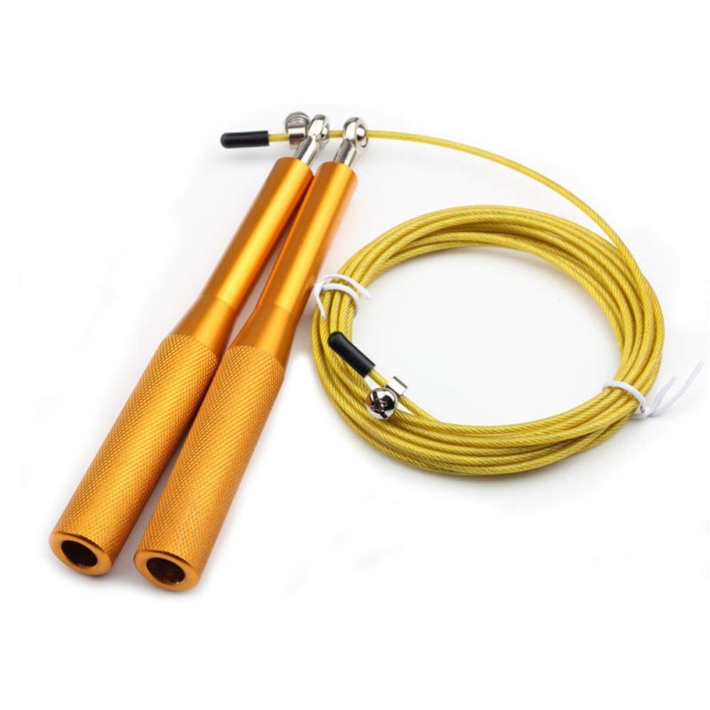 Speed Jump Rope - Workout Jump Rope - Metal Swivel & Bearings - Adjustable for Men, Women and Children