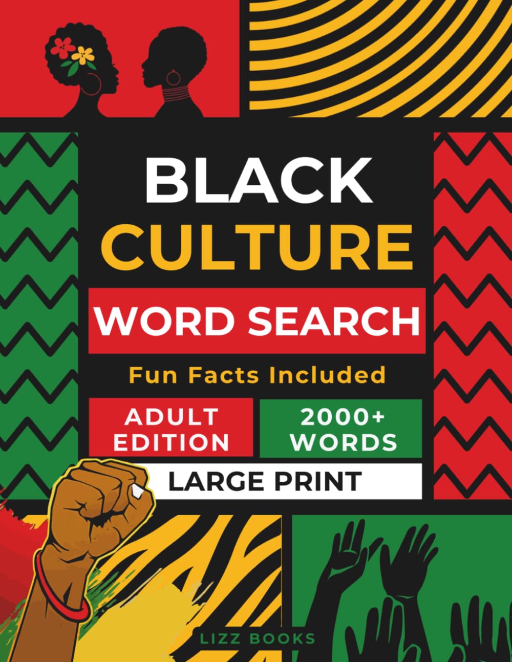 Black Culture Word Search for Adults & Seniors: 101 Relaxing Large Print Puzzles with Inspiring Fun Facts to Celebrate Heritage, History & Pride (Black Heritage Collection)