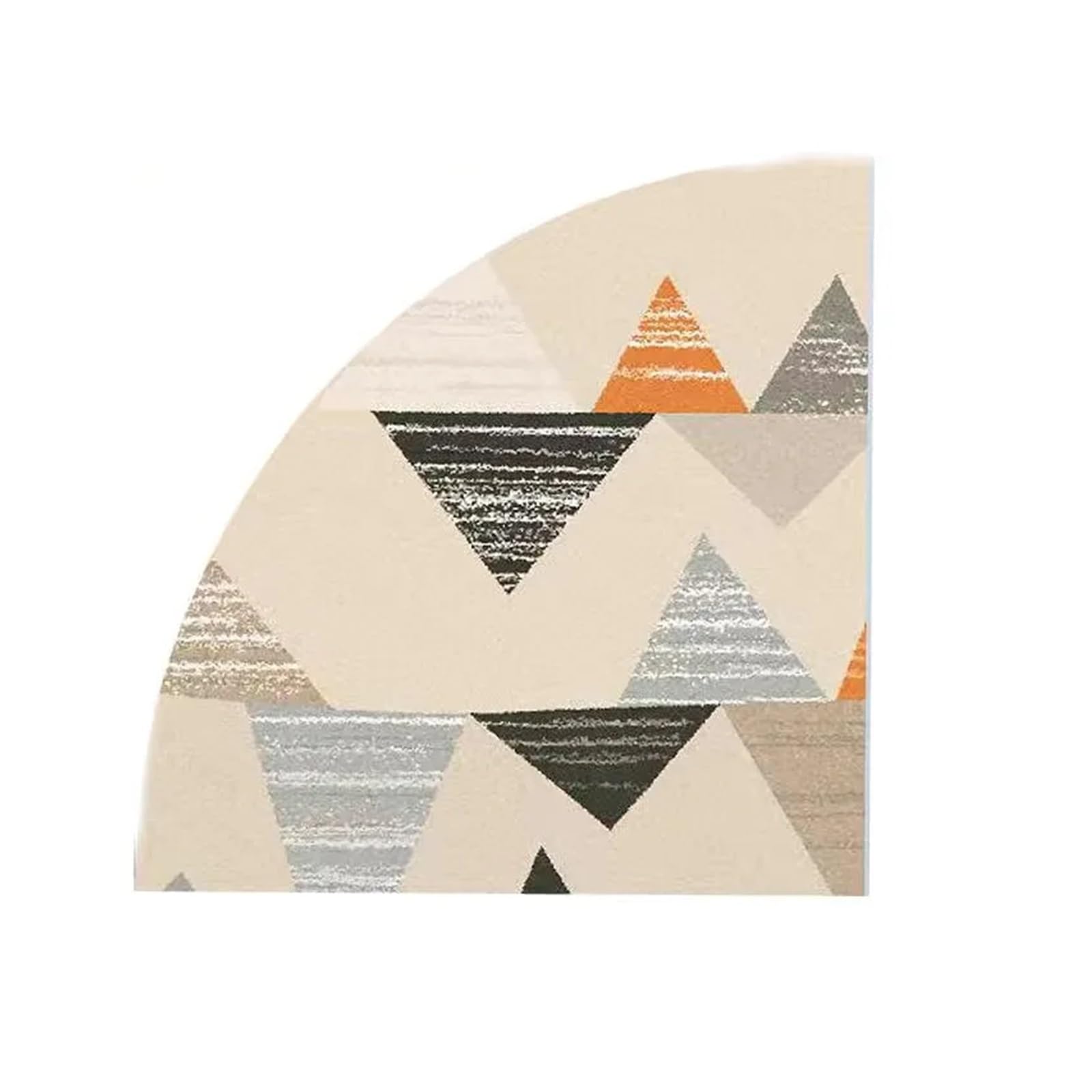 MZSKLW Quarter Circle Area Rug Corner Decorative Rug Fluffy Carpet For Living Room Bedroom Rugs Plush Foot Mat Soft Entrance Mat(1pc-I Rug,140x140cm)