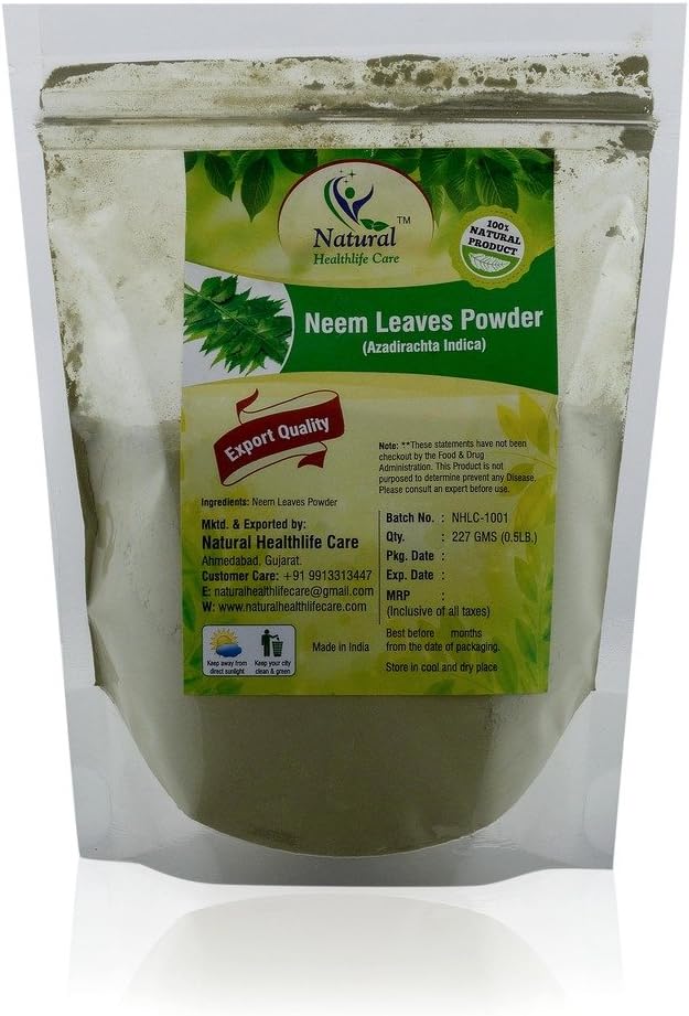 Natural Healthlife Care 100% Natural Neem Leaves Powder (Azadirachta Indica)