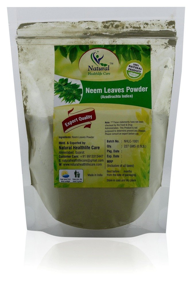 Natural Healthlife Care 100% Natural Neem Leaves Powder (Azadirachta Indica)
