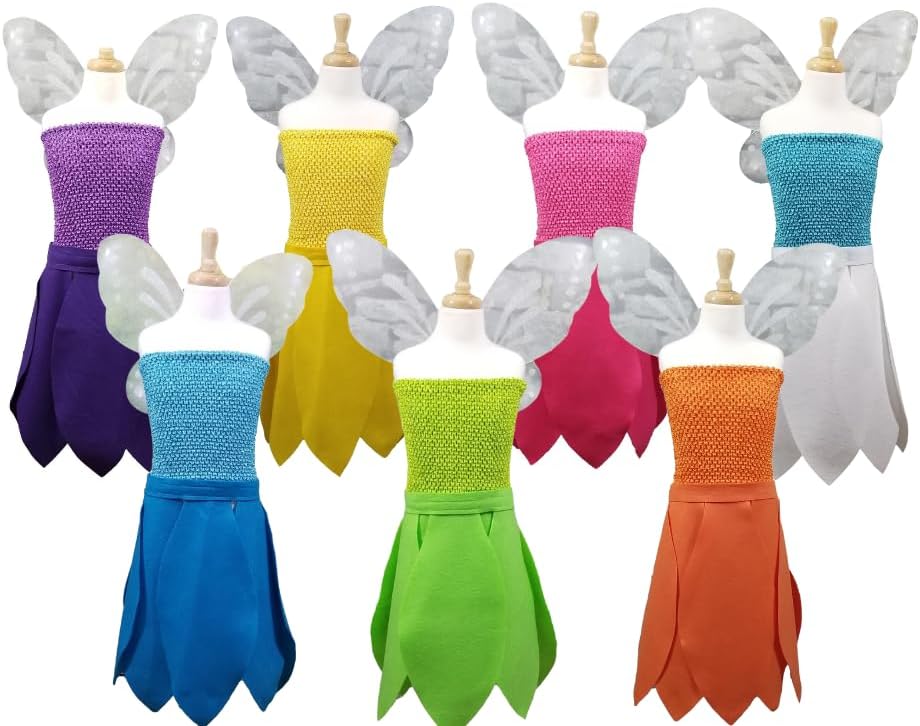 Adult Fairy Costume Set (Mulitiple Colors) - Baby, Kids, Teen, and Adult Sizes
