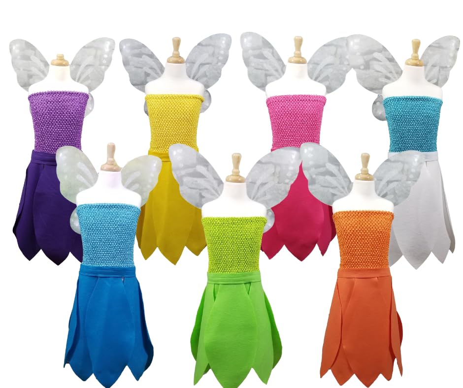 Miniatura 5 de Lime Green Tinker Bell Fairy Costume - Baby, Toddler, Kids, Teen and Adult Sizes (Baby 6-24m)