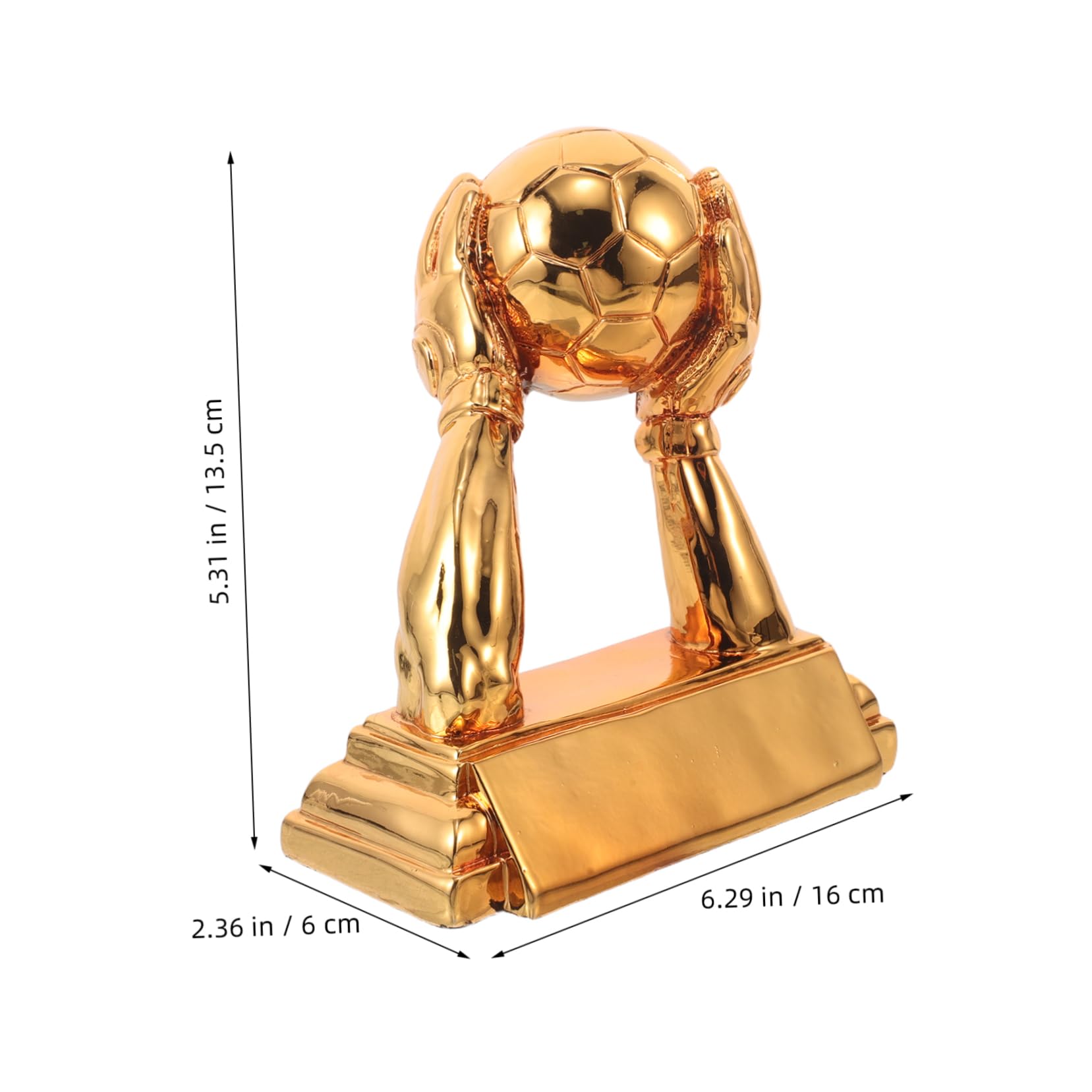 Alasum Resin Fußball Trophäe für Torwart Kleine Sportauszeichnung in Bronze Robustes Desktop Ehrenpreis für Torhüter für Fußballfans und Turniersieger
