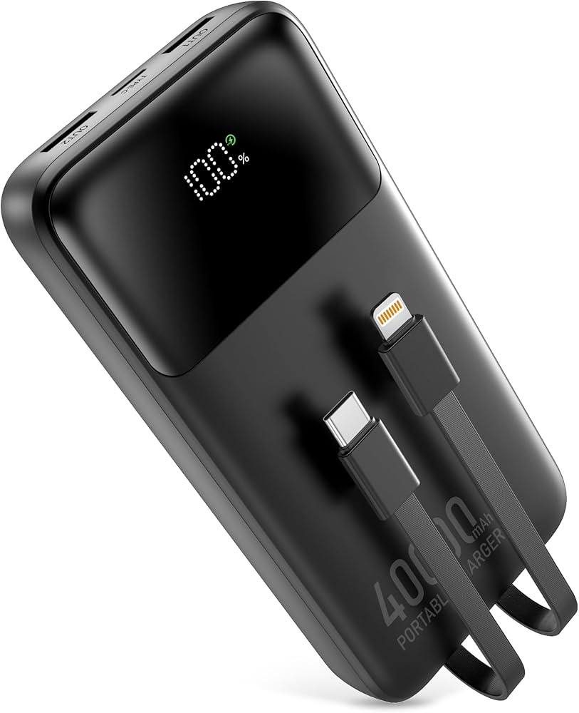 Amazon | モバイルバッテリー 大容量【40000mAh・5台同時充電・22.5W