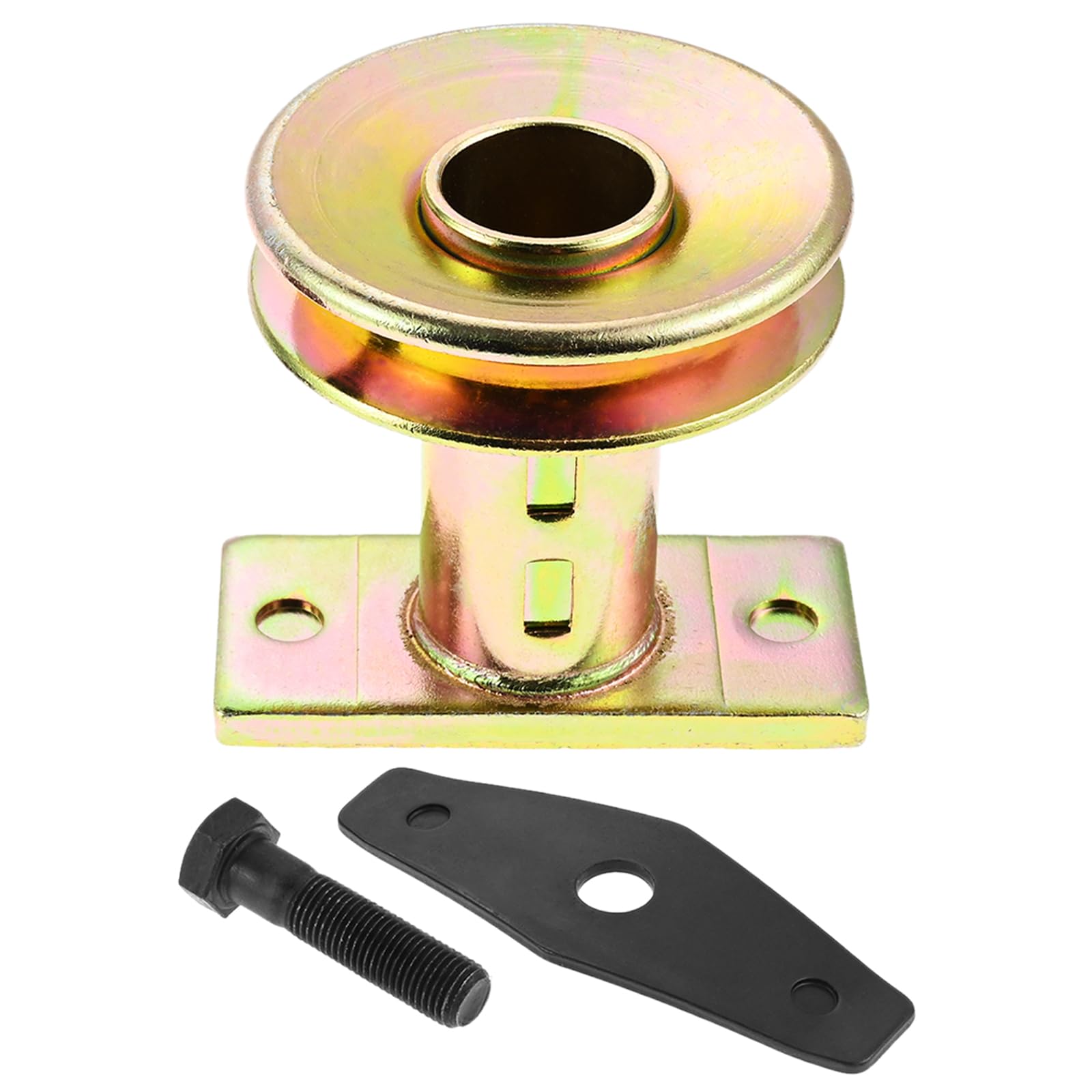 687-02528 Adaptateur de lame de tondeuse à gazon avec poulie, compatible avec les tracteurs MTD Gold Pro, Yard-Man, Troy-Bilt TB230 240 260 TB280ES, avec adaptateur de poulie d'entraînement