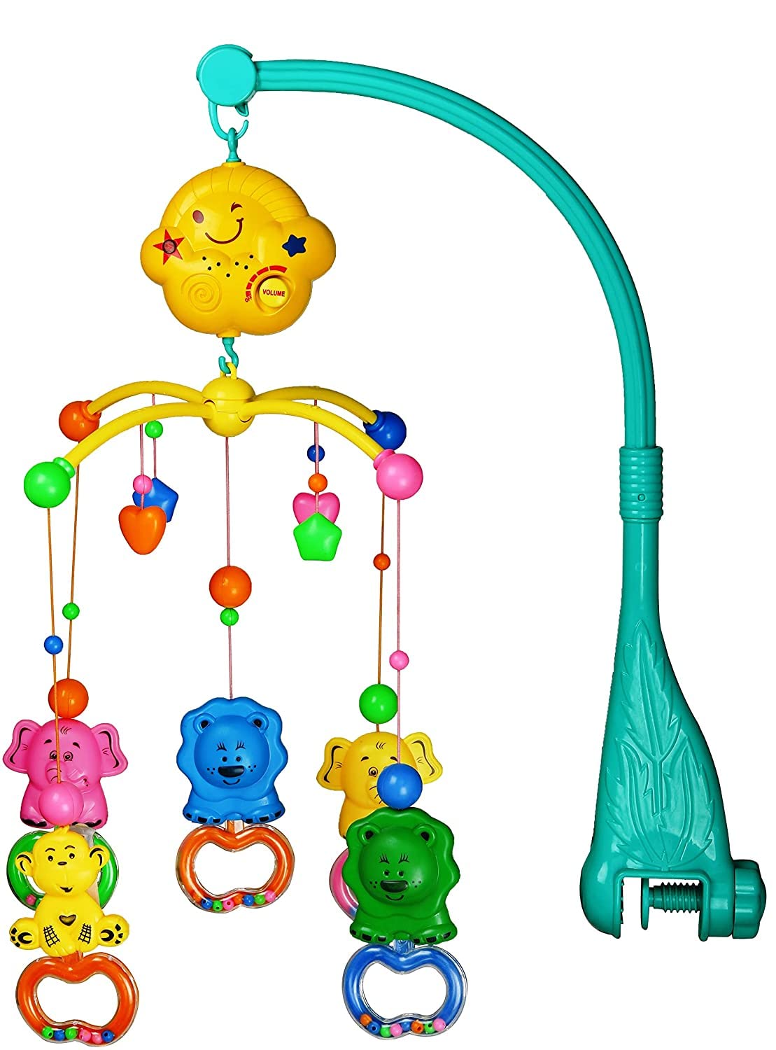 Magicwand Jungle Theme Musical Sound & Light Jungle Theme Rattle Cot Mobile Rotating for Cradle & Bed Jhoomer【Plastic】 - Image 5 thumbnail
