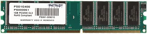 Módulo de memoria Patriot Signature PC-3200 DDR-400MHz de 1 GB - PSD1G400