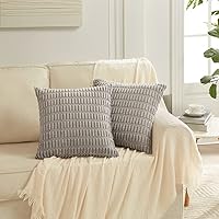 Vista 69 de Fancy Homi Fundas de almohada decorativas bohemias de 20 x 20 pulgadas para sala de estar, sofá, cama, sillón, rústico, moderno, decoración del Crema