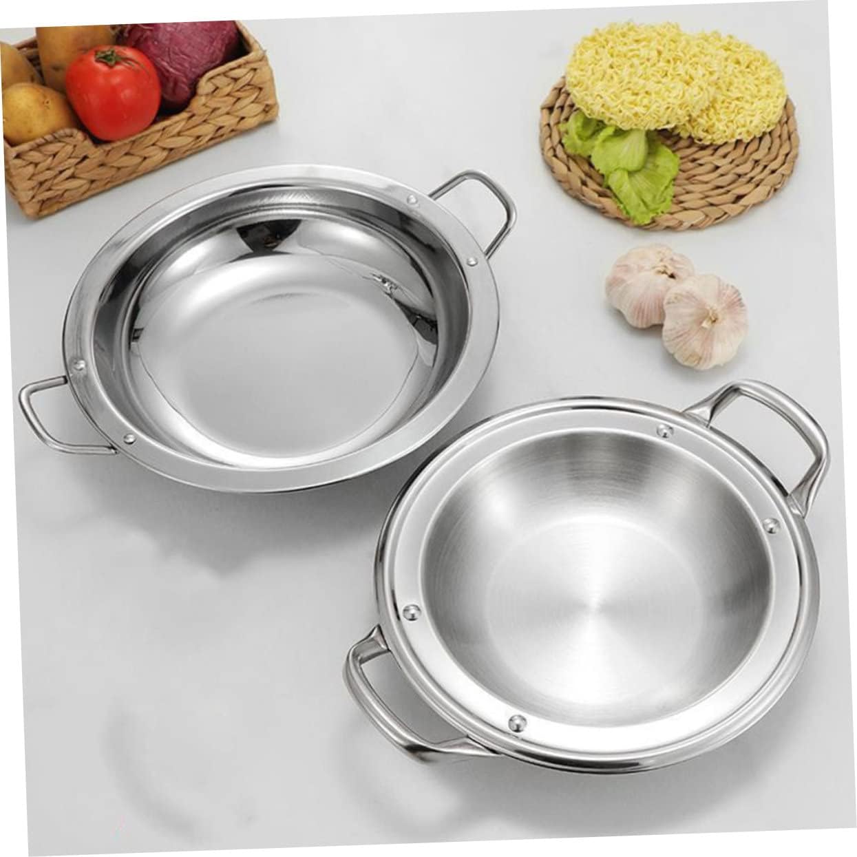 Cooking Pot Electric Small Kitchen Pot Non Stick Pan Stainless Steel for Paella