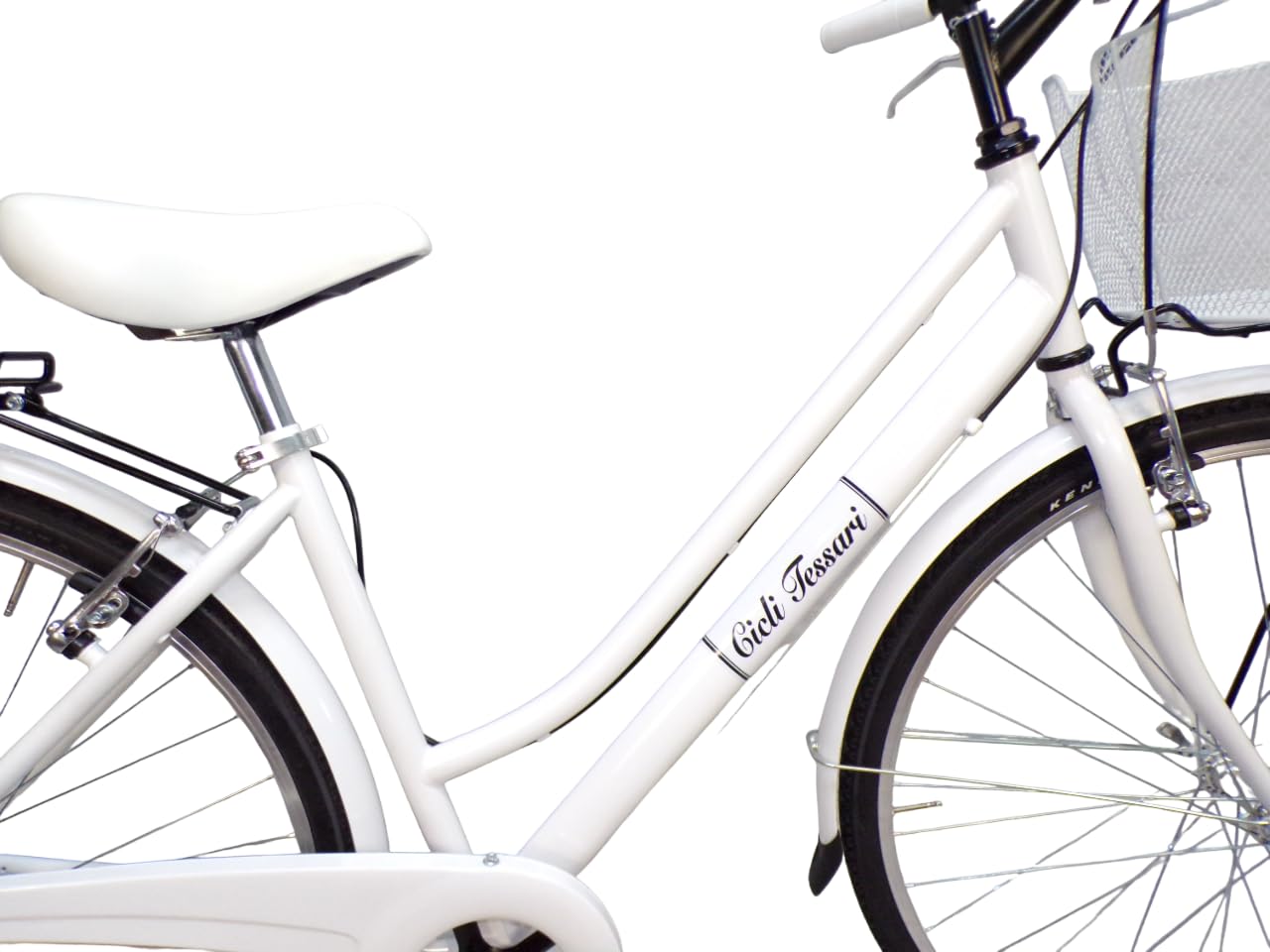 bicicletta donna bici da passeggio city bike 28 cambio 6 velocita' con cesto anteriore e posteriore