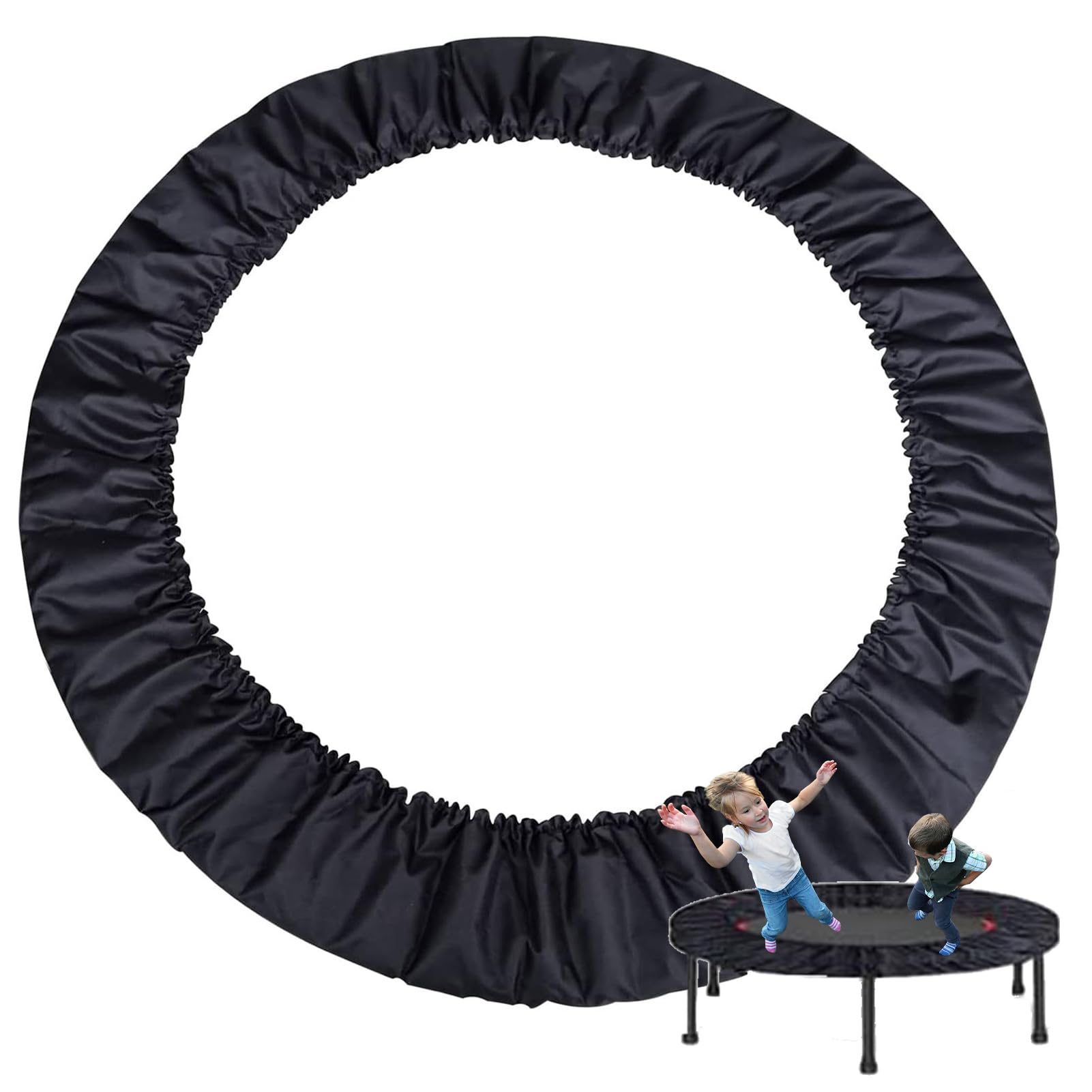Trampolin Randabdeckung 82-152cm,Indoor Erwachsene Kinder Fitness Trampolin Umrandung,UV-beständig reißfest Federabdeckung Randschutz Sicherheitsmatte Trampolinzubehör