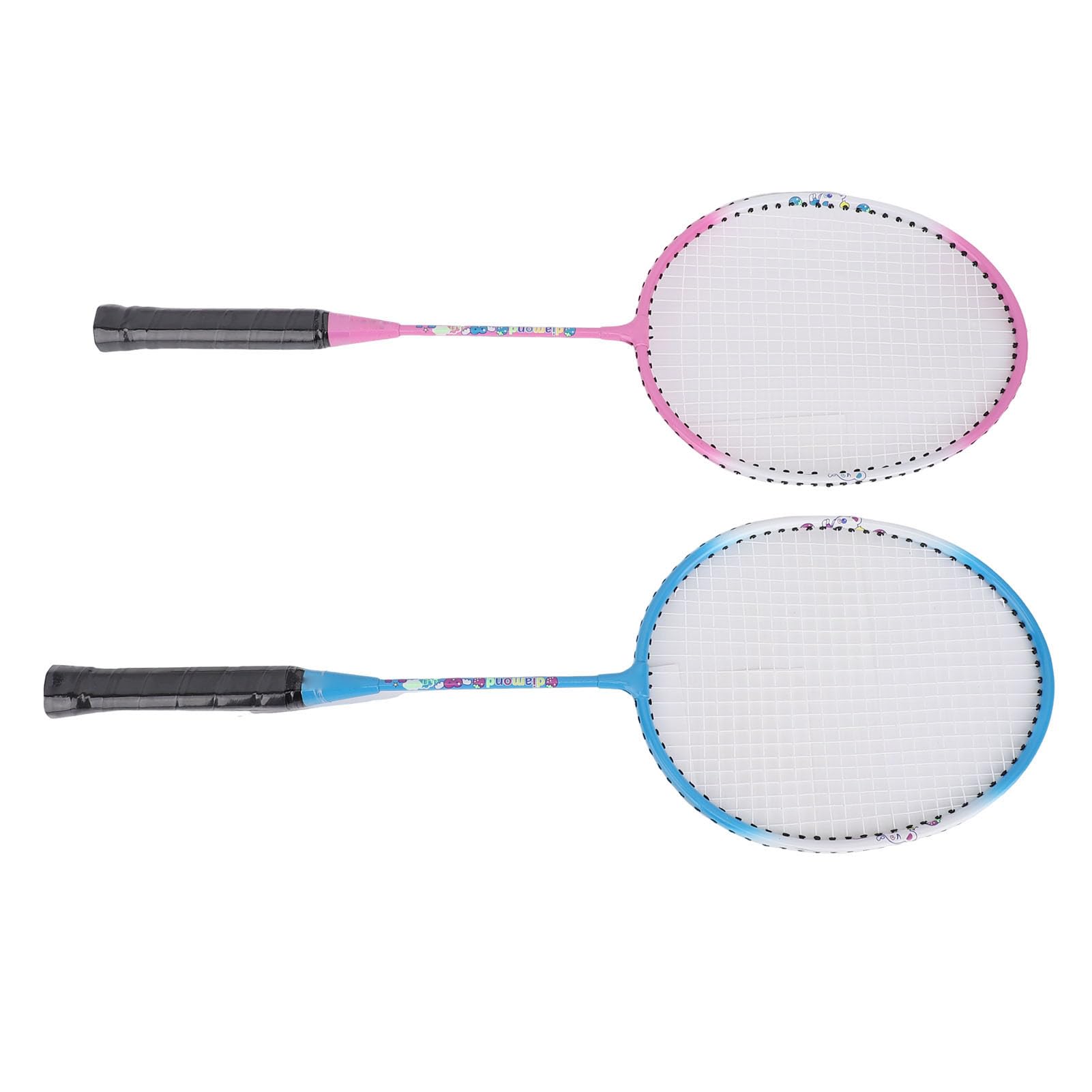 Set di Racchette da Badminton da 2 Pezzi Set di Sport per Adulti Leggeri in Fibra di Carbonio e Nylon per Allenamento All'aperto
