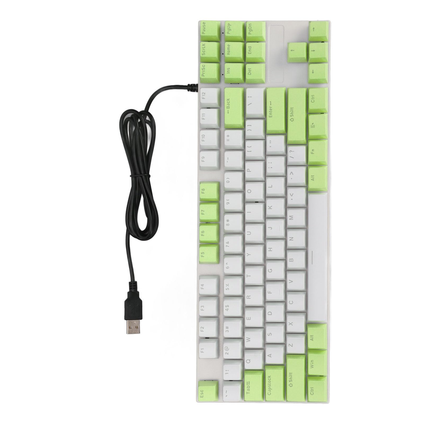 Cocoarm Teclado Mecánico 87 Teclas, Interruptor Azul, Retroiluminación