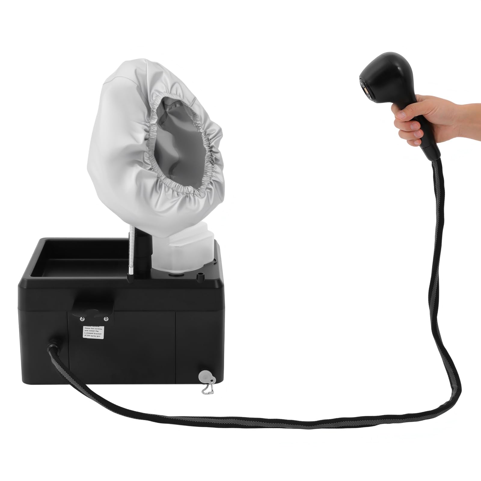 Nano Hair Steamer Machine, 1750W Standing Hair Color Processor Professional Nano Mist Hair Steamer with Nano Spray Gun and Evaporation Cap, Salon Spa Equipment for Hair Care Hair Repair, 110V