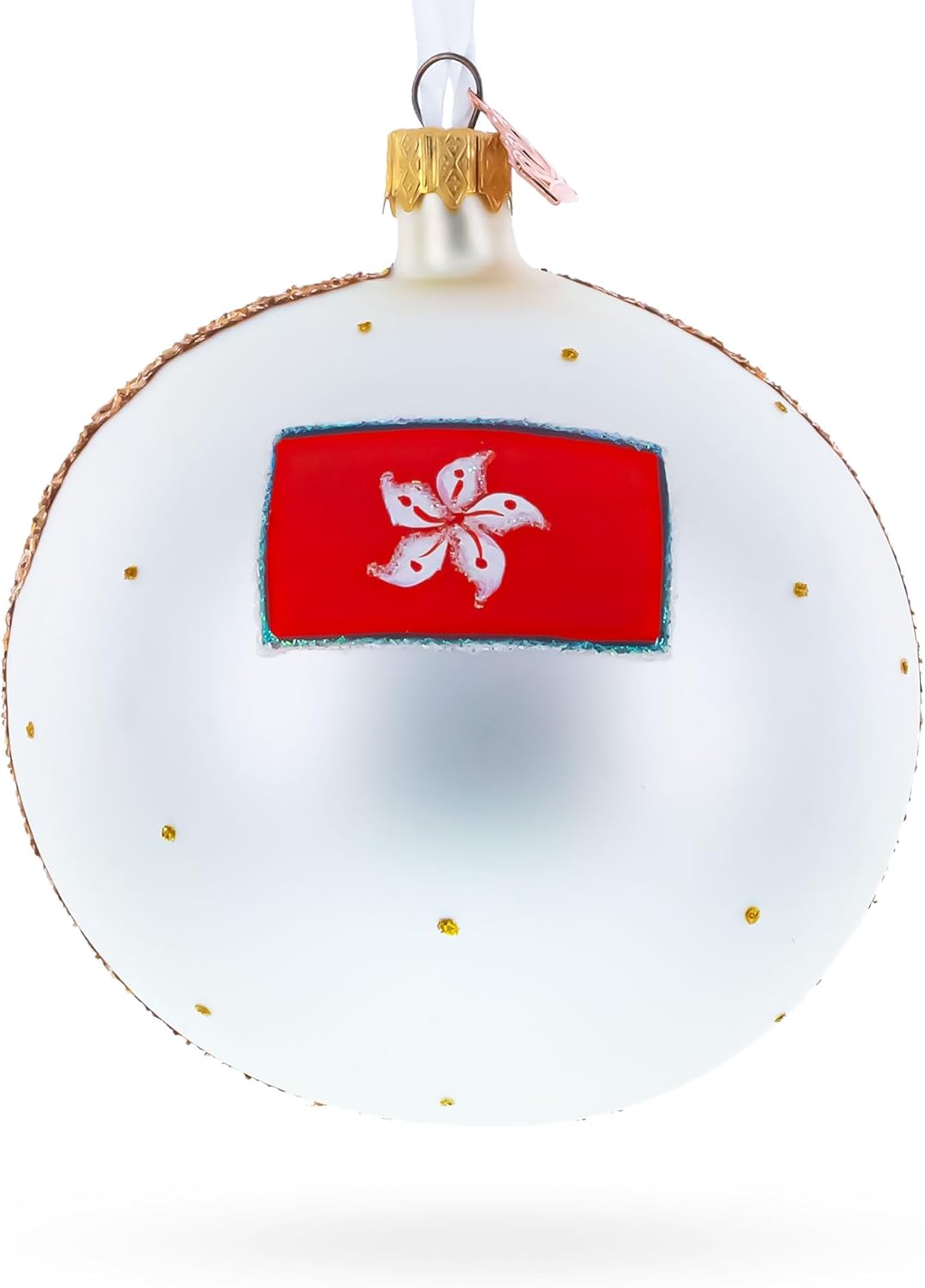 Victoria Peak, Hong Kong Glass Ball Christmas Ornament 4 Inches