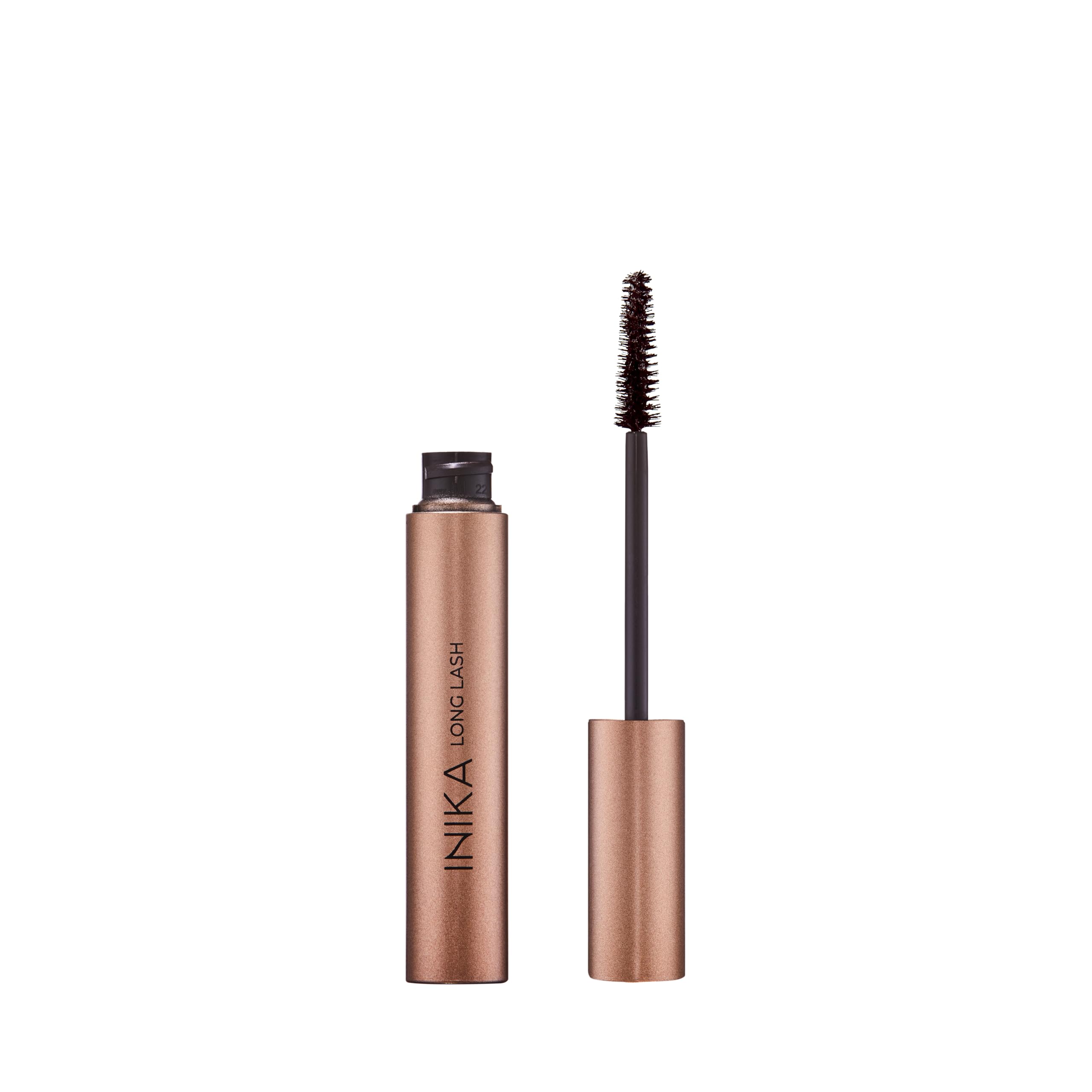 INIKA Organic Long Lash Mascara -Extreme Volume and Length, Vegan, Natural formula Enriched with Essential Fatty Acids, Magnolia Bark Extract & Vitamin E, Cruelty-Free, Black