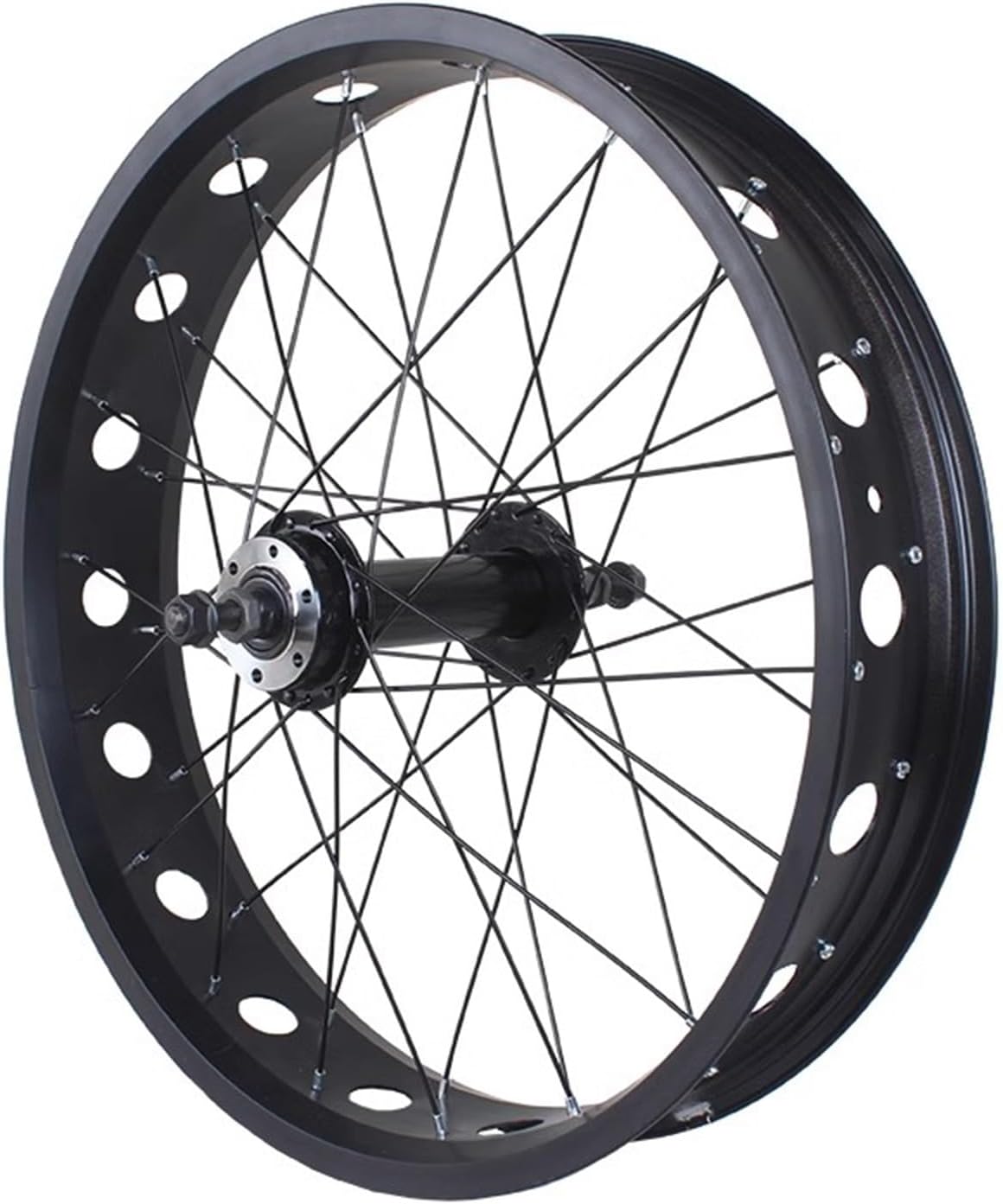 Fat Tire Bike Wheelset - Aluminum Alloy Front & Rear Wheels, 36H, Disc Brake Hubs, Compatible with 6/7/8/9/10 Speed, Durable & Lightweight for Off-Road Cycling