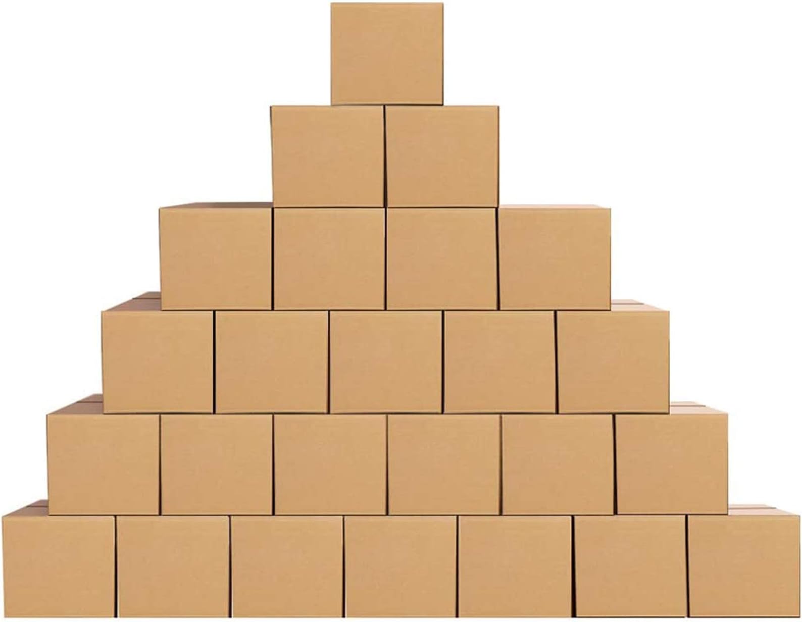 Schliersee 6x6x6 Shipping Corrugated Boxes Mailers, Kraft Small Square Shipping Boxes Pack of 25